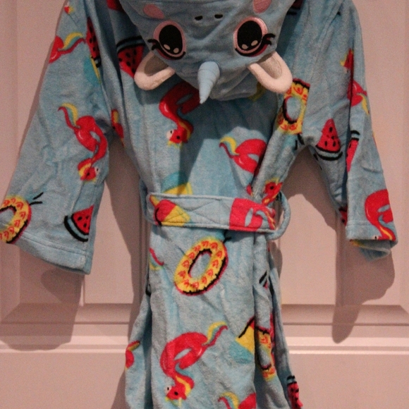 3/$25 🏷 Pekkle Beach Terrycloth Robe Size 7/8 - Picture 3 of 3